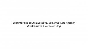 Grammar tuto - Les verbes de goûts + V-ing p. 24